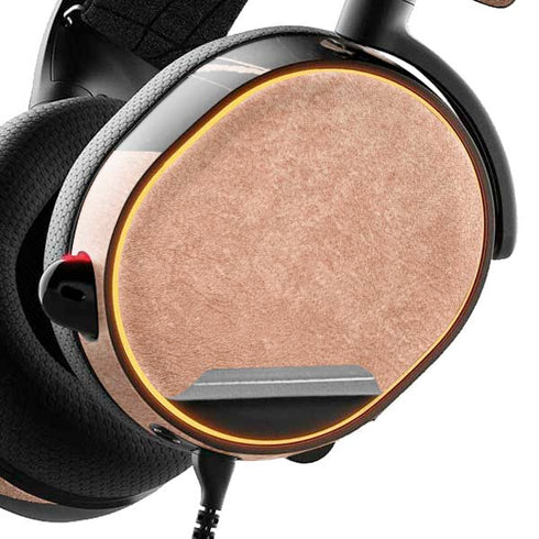 Black and Rose Gold Marble Split SteelSeries Arctis 3 Skin